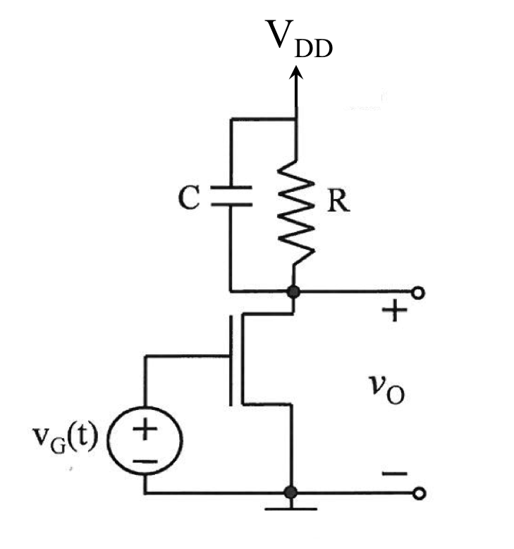 Solved A common source amplifier is shown in Figure 1-1. The | Chegg.com
