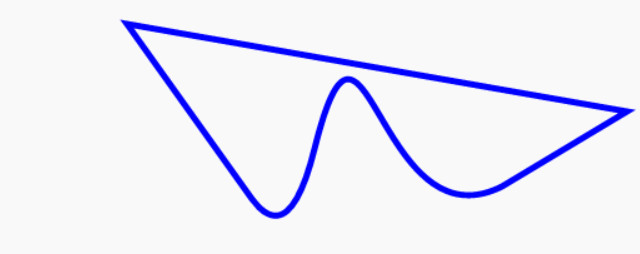 path with bezier curve, quadratic curve and line in the same, closed path