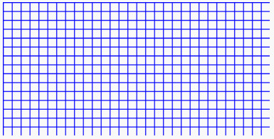 a blue grid made of multiple vertical and horizontal lines