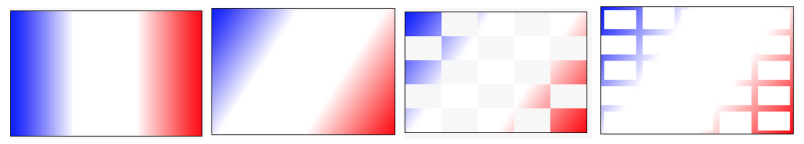french flag with linear gradient