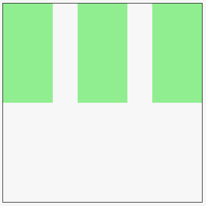 3 green rectangles