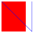 two consecutive lines and a filled rectangle in immediate mode