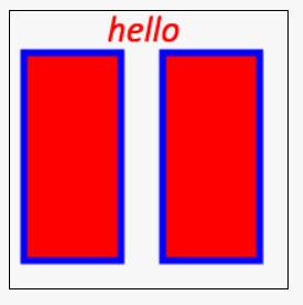 rectangles and text that shares colors
