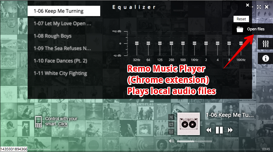 audio player that plays local files