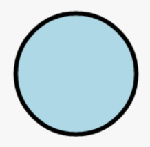 filled circle with outline